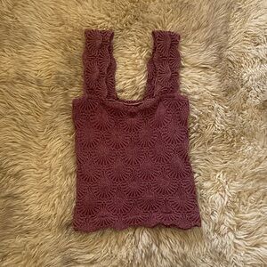 Free People Textured Tank Top